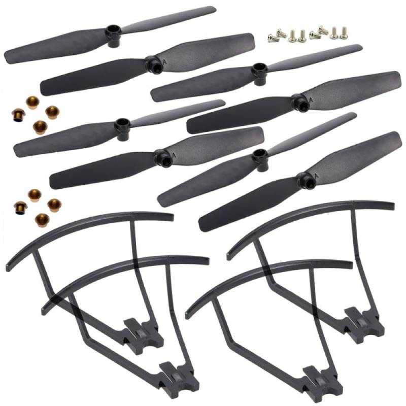 Kompatible Propeller Ersatzteile Kompatibel mit S169 S167 SG700 DM107S Faltbare Drone Quadcopter Zubehör Kompatibel mit SP500 XS816 XS812 XS809S XS809W(8BLADES 4GUARDS) von RJXDUPHT