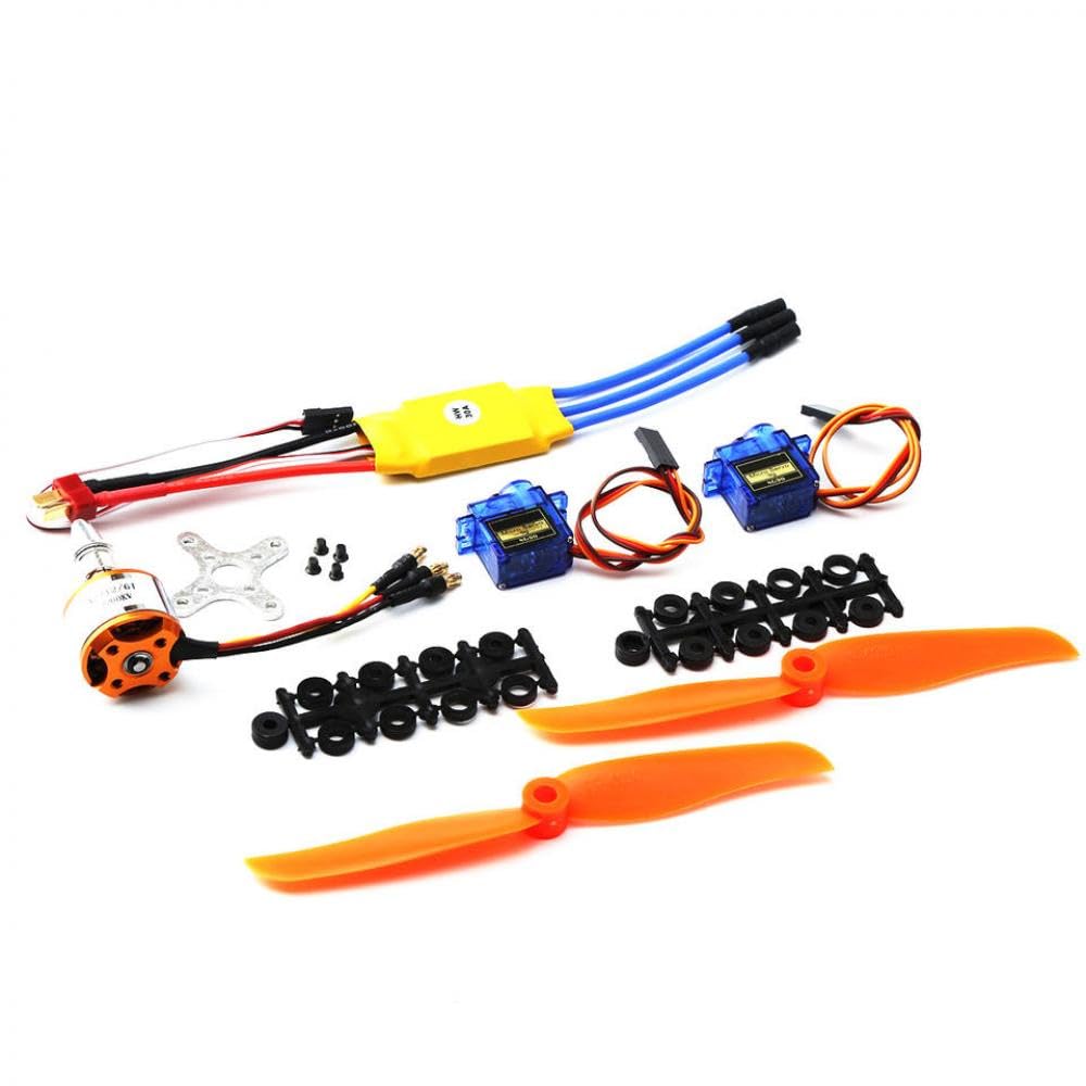 RC Airplane Racing Drone Motor Propeller Servo Combo Set 2212 Kv2200 6035 9g 30a(1set) von RJXDUPHT