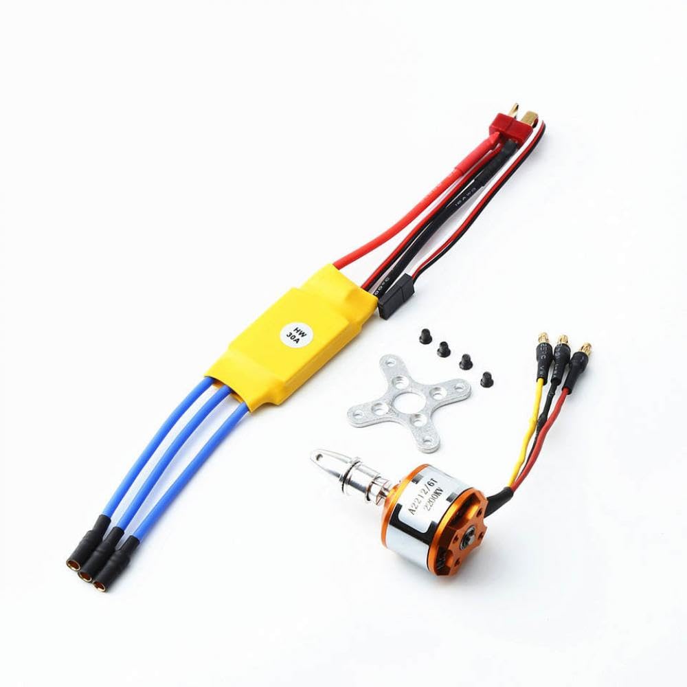 RC Airplane Racing Drone Motor Propeller Servo Combo Set 2212 Kv2200 6035 9g 30a(Motor -ESC) von RJXDUPHT