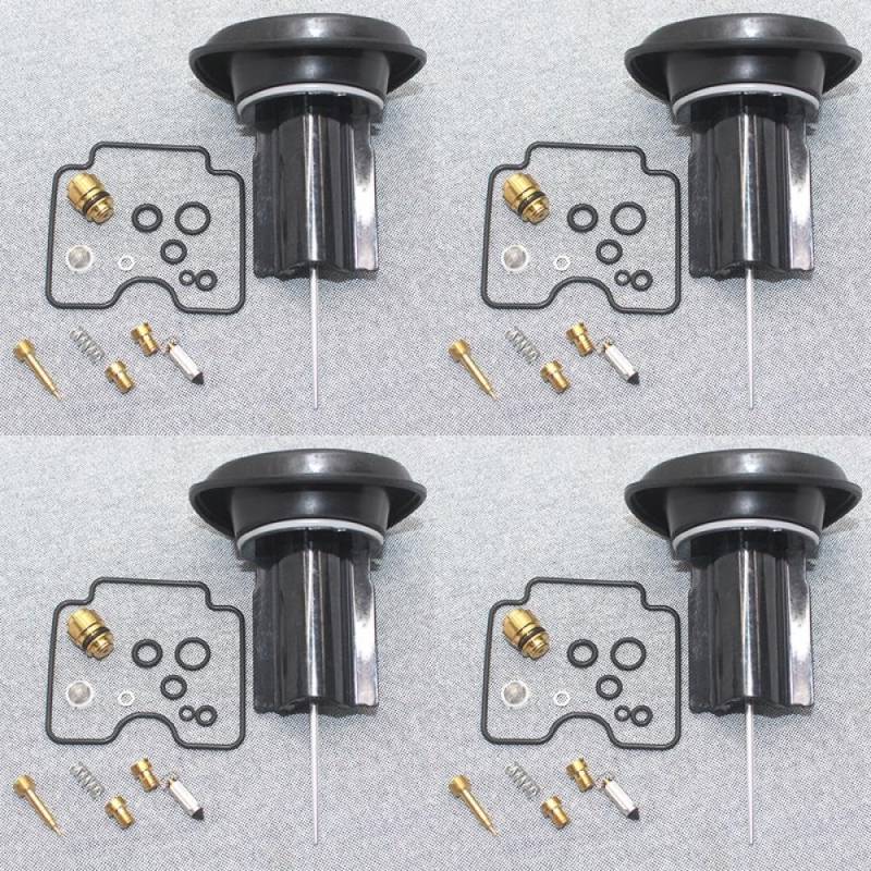 Vergaser-Reparatursatz, kompatibel mit XVS 1100 XVS1100 Drag 1999 bis 2007, einschließlich Nadelventildichtung, Luftschraube, Kolbenmembran(Auburn) von RJXDUPHT