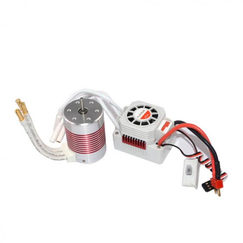 Wasserdichte bürstenfreie Motor 3650 4300KV 3900KV 5200KV mit 60A ESC -Kit Kompatibel mit 1/10 kompatibles RC -Autospielzeug(3650 5200KV Combo) von RJXDUPHT