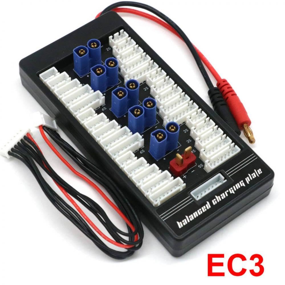 XT60 XT30 XT90 T-Plug EC3 EC5 2-6S Parallele Lipo-Karte kompatibel mit ISDT Q6 PL6 PL8 IMAX B6 B6AC B8 Ladegeräte(EC3 Plug) von RJXDUPHT