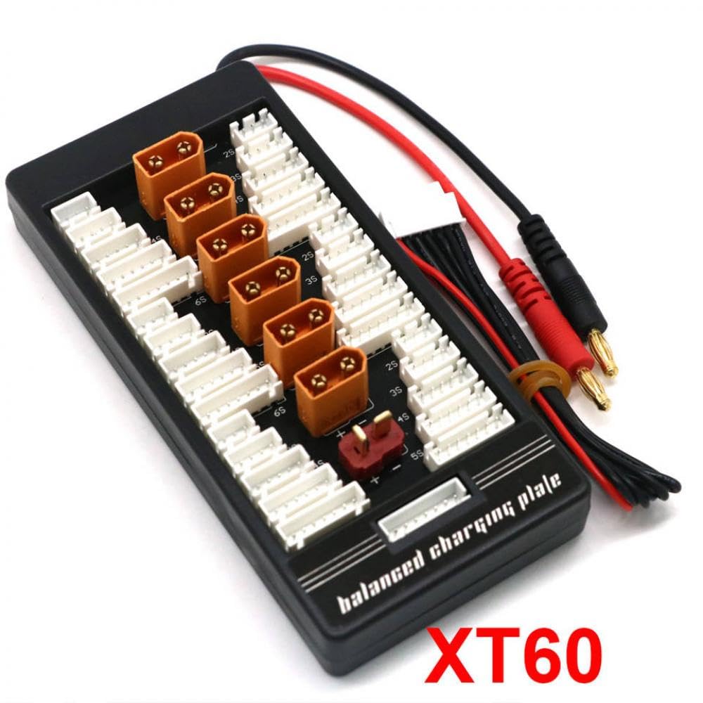 XT60 XT30 XT90 T-Plug EC3 EC5 2-6S Parallele Lipo-Karte kompatibel mit ISDT Q6 PL6 PL8 IMAX B6 B6AC B8 Ladegeräte(XT60 Plug) von RJXDUPHT