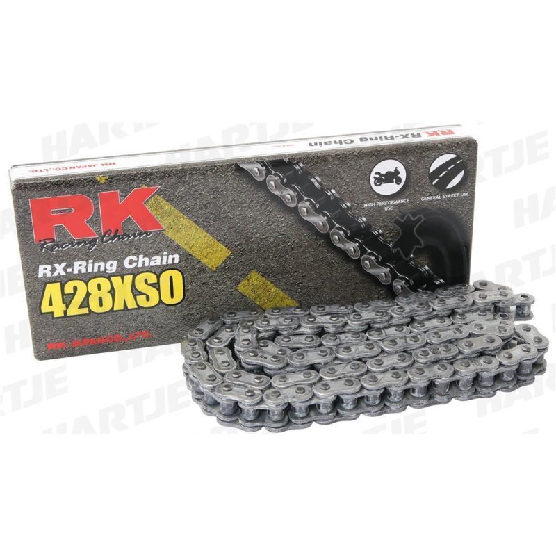 RK Kette 428 Xso 128 N Grau/Grau Offen von RK