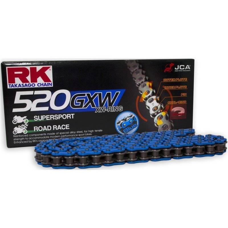 RK Kette 520 Gxw 118 N Blau/Schwarz Offen von RK