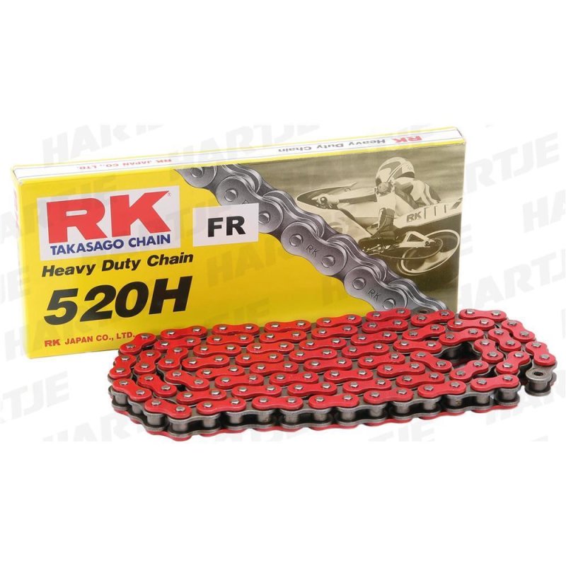 RK Kette 520 H 116 C Rot/Schwarz Offen von RK