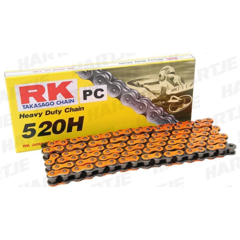 RK Kette 520 H 118 C Orange/Schwarz Offen von RK