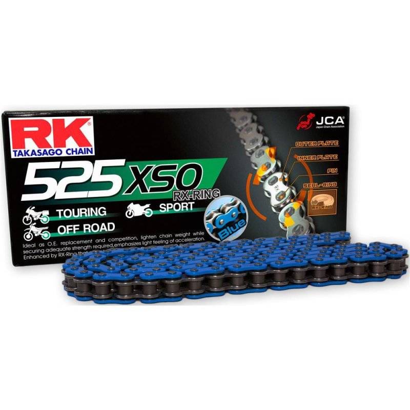 RK Kette 525 Xso 118 N Blau/Schwarz Offen von RK