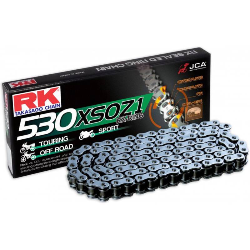 Rk rk530xsoz1/110 motorradkette antriebskette  x-ringkette 530xsoz1/110 von RK