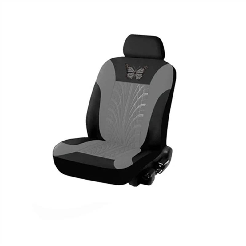 RLVYTA Autositzschoner Autositzbezüge, komplettes Set, universelles Schmetterlingsmuster, Autoabdeckung, Airbag, sicherer LKW, Van, SUV, Sitzschutz, Zubehör Auto-Schonbezüge(Grey (1 seat)) von RLVYTA