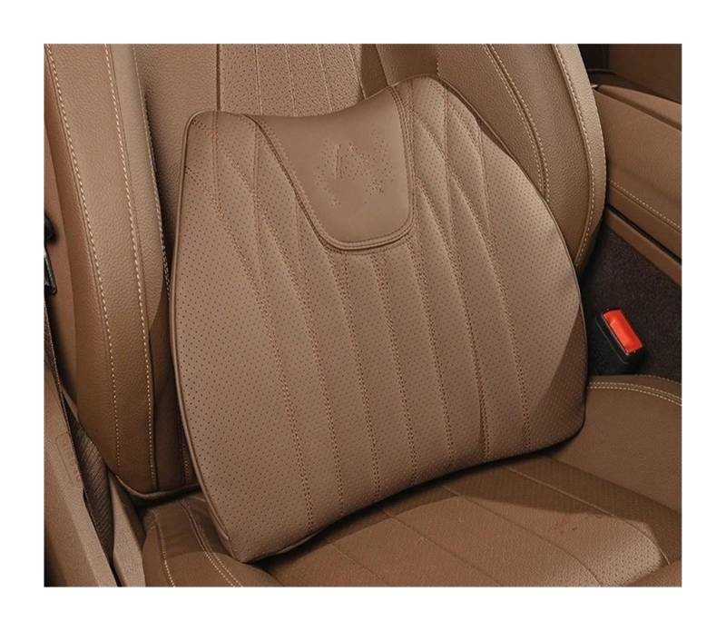 RLVYTA Autositzschoner Autositzkissen Lordosenstützkissen Autositzbezüge Auto-Schonbezüge(1Pcs Brown-Lumbar) von RLVYTA