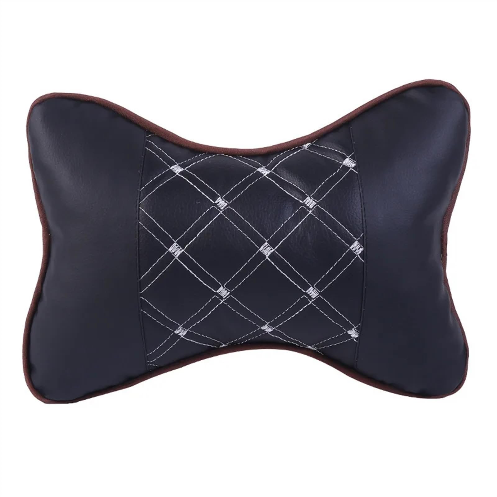 RLVYTA Autositzschoner Universal-Autositzbezüge aus Leder, Set für Vier Jahreszeiten, Schutzpolster für Vorder- und Rücksitze, Auto-Innenausstattung Auto-Schonbezüge(1pc B-Black Pillow) von RLVYTA