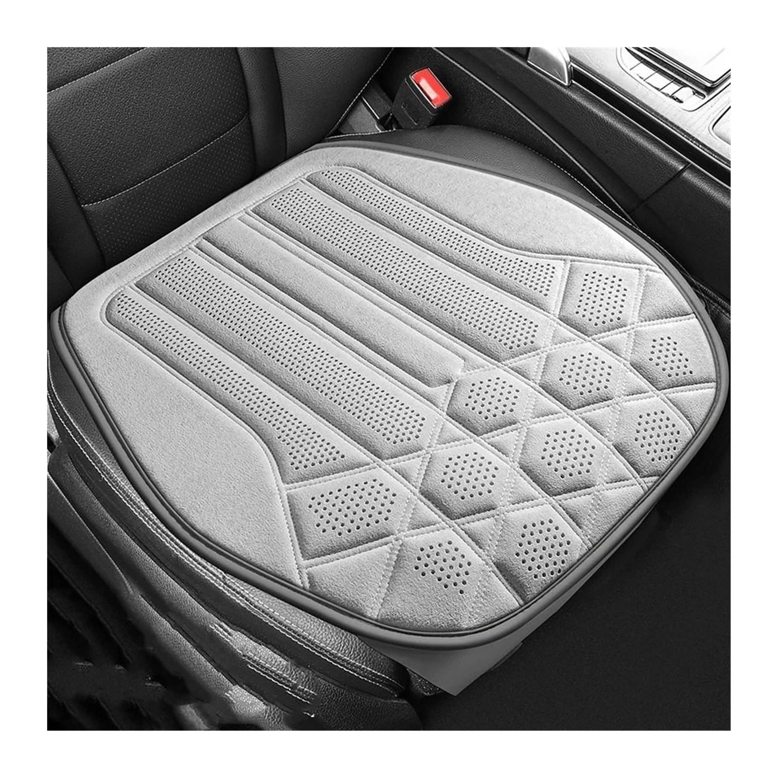 RLVYTA Autositzschoner Universal-Autositzbezug, weiches Wildleder, Fahrersitzstützkissen, atmungsaktive Schutzmatte, Autoinnenausstattung Auto-Schonbezüge(C-Milky White 1PC) von RLVYTA