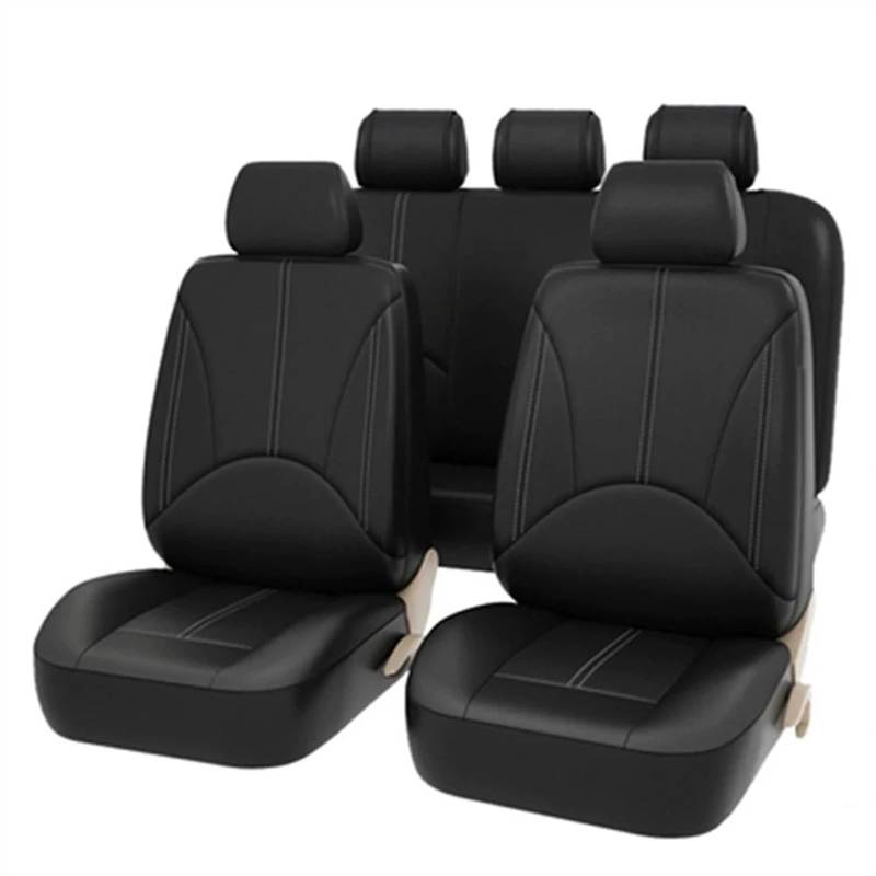 RLVYTA Autositzschoner Universal PU Leder Auto Sitzbezüge Set Auto Sitz Schutz Interior Styling Auto-Schonbezüge(C) von RLVYTA