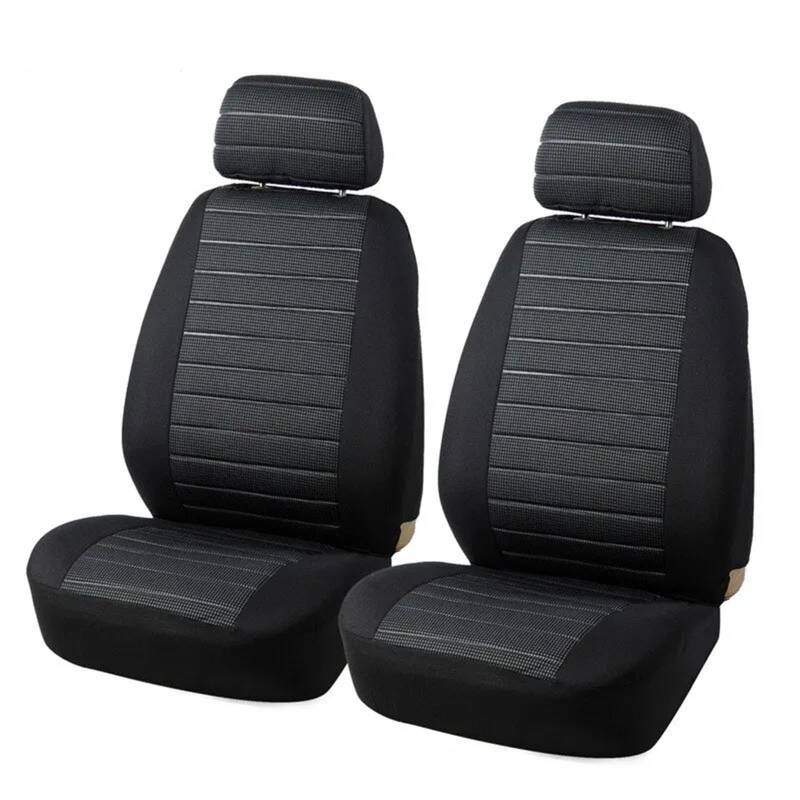 RLVYTA Autositzschoner Universelle Autositzbezüge, komplettes Set, Stoffset für die meisten Limousinen, Vans, SUVs, LKWs, Autositzschutz Auto-Schonbezüge(Y30082-GRAY-6PCS) von RLVYTA