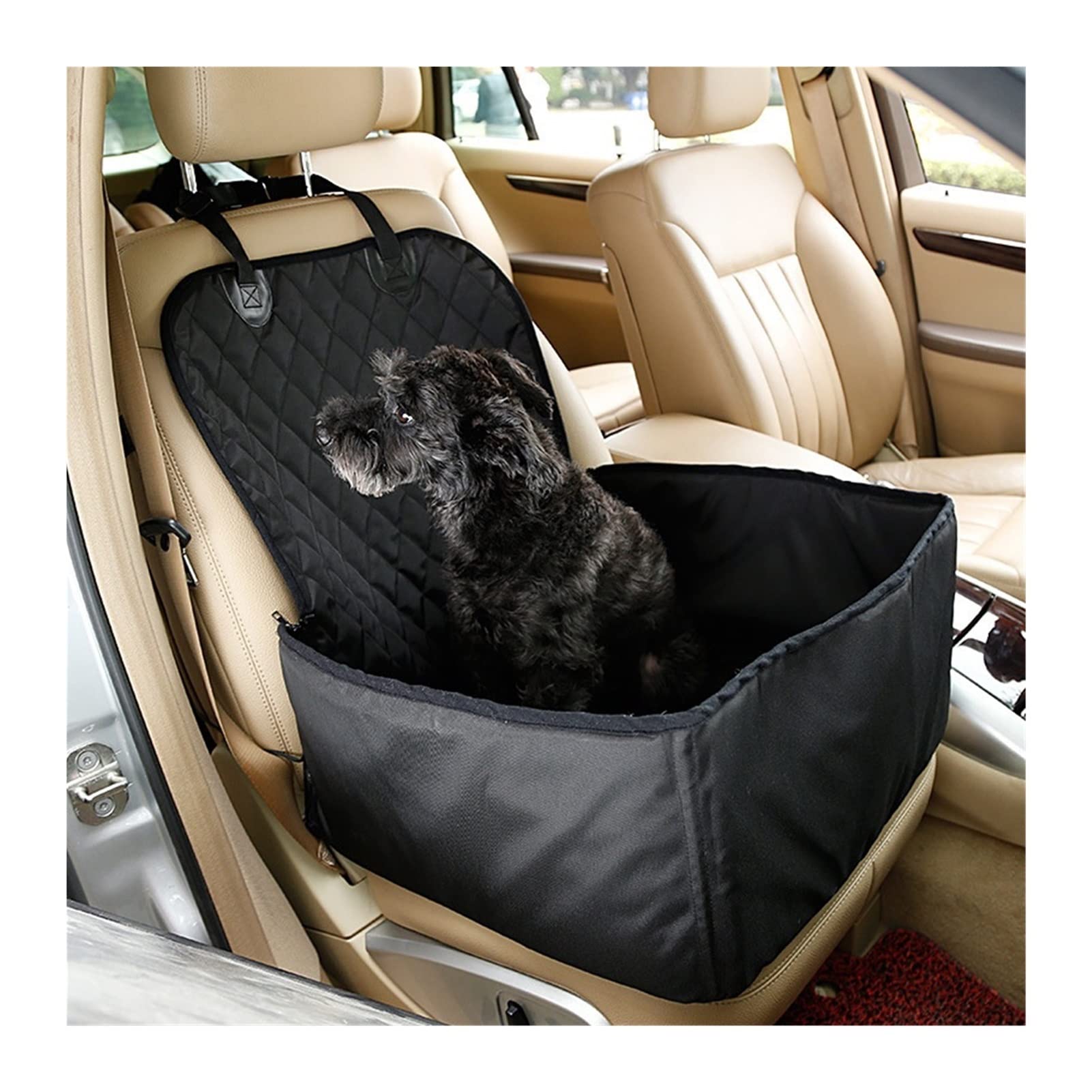 RLVYTA Hundedecke 2-in-1-Oxford-Hundetragetasche für den Autositz, Faltbare, hängende Matratze für Tragen von Hunden und Katzen Autoschondecke für Hunde(A-Upgrade Gray) von RLVYTA