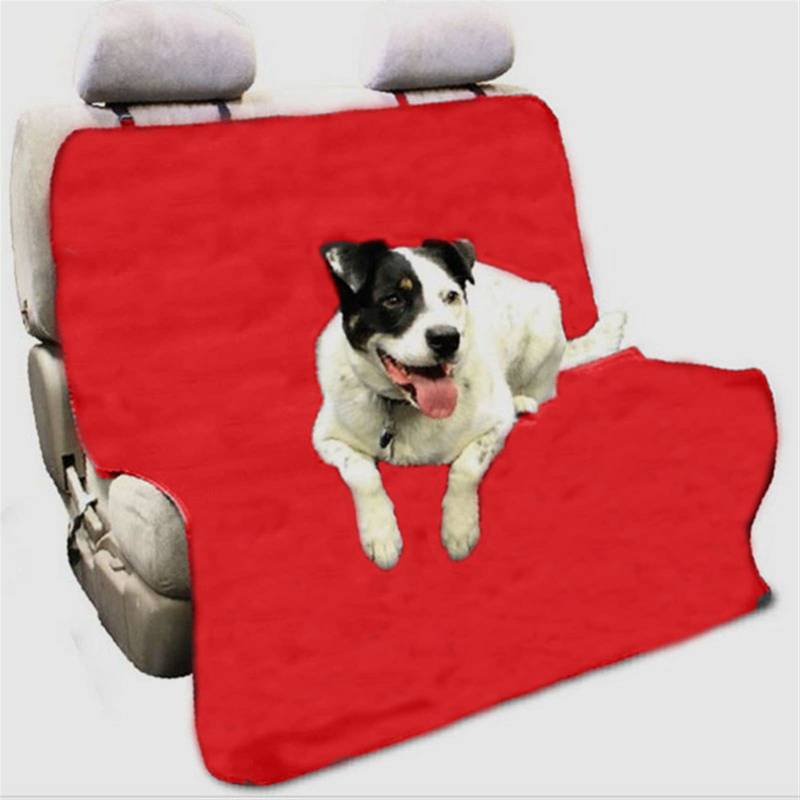 RLVYTA Hundedecke Auto Haustier Sitzbezug Rückenlehne Sitzbank Oxford Autositzbezug Kissen für Hunde Autoschondecke für Hunde(Red) von RLVYTA