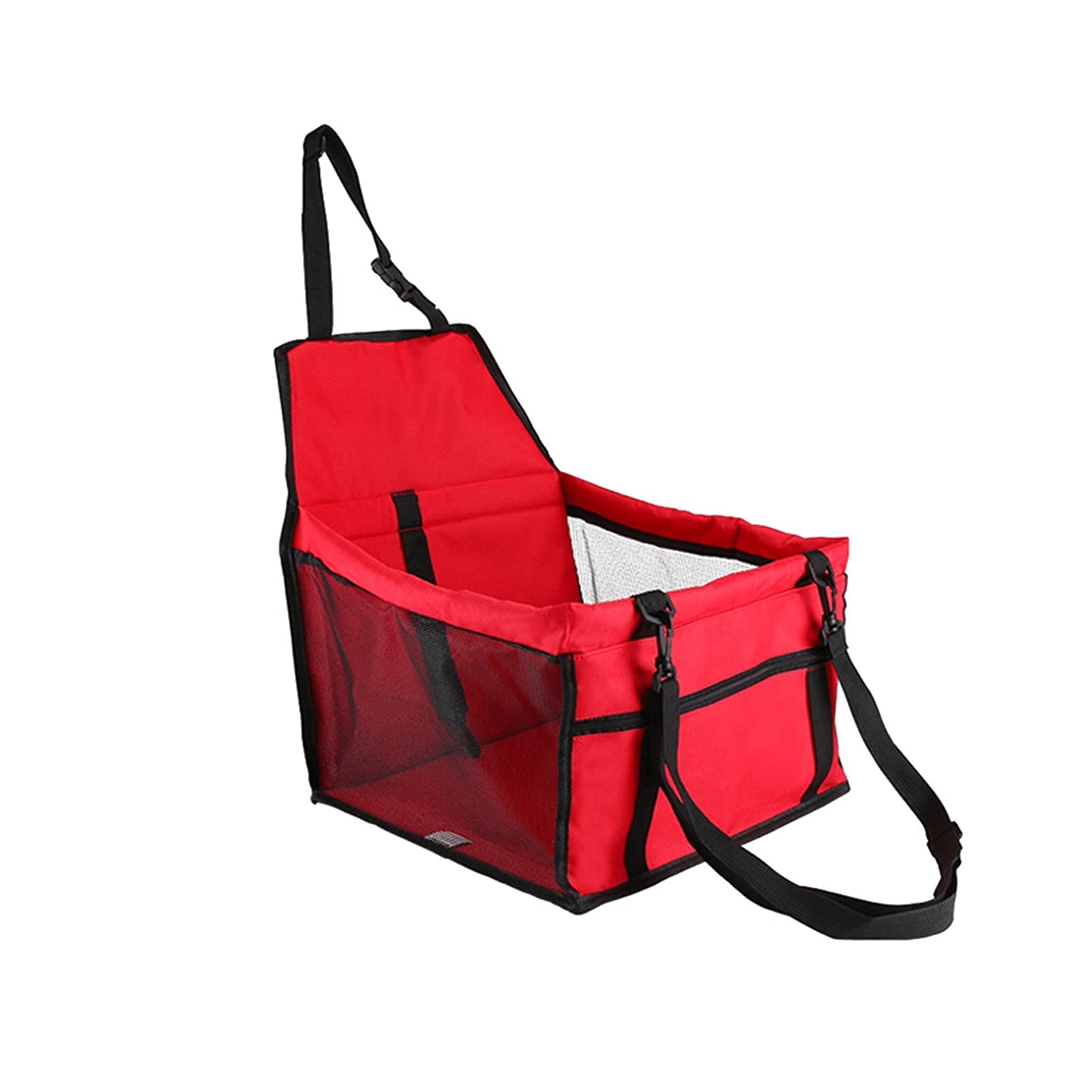 RLVYTA Hundedecke Basket Folding Hammock Pet Carry Katzen- und Hundesicherheits-Reisekorb Autoschondecke für Hunde(RED) von RLVYTA