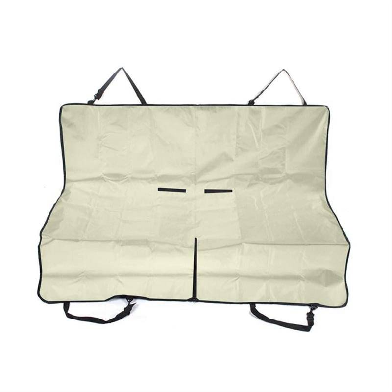 RLVYTA Hundedecke Faltbare Hundeautositzabdeckung Haustier-Automatten-Hängematte für Hundewagen-Rücksitz-Sicherheitsmatte Autoschondecke für Hunde(Cream Color) von RLVYTA