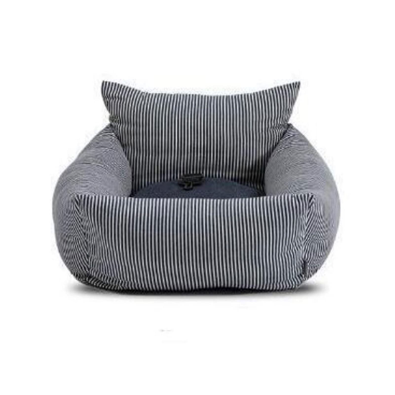 RLVYTA Hundedecke Hund Autositz Bett Reise Hund Autositz Auto Verwendung Haustier Auto Bettdecke Hundebett Autoschondecke für Hunde(Type D-Grey Stripes) von RLVYTA