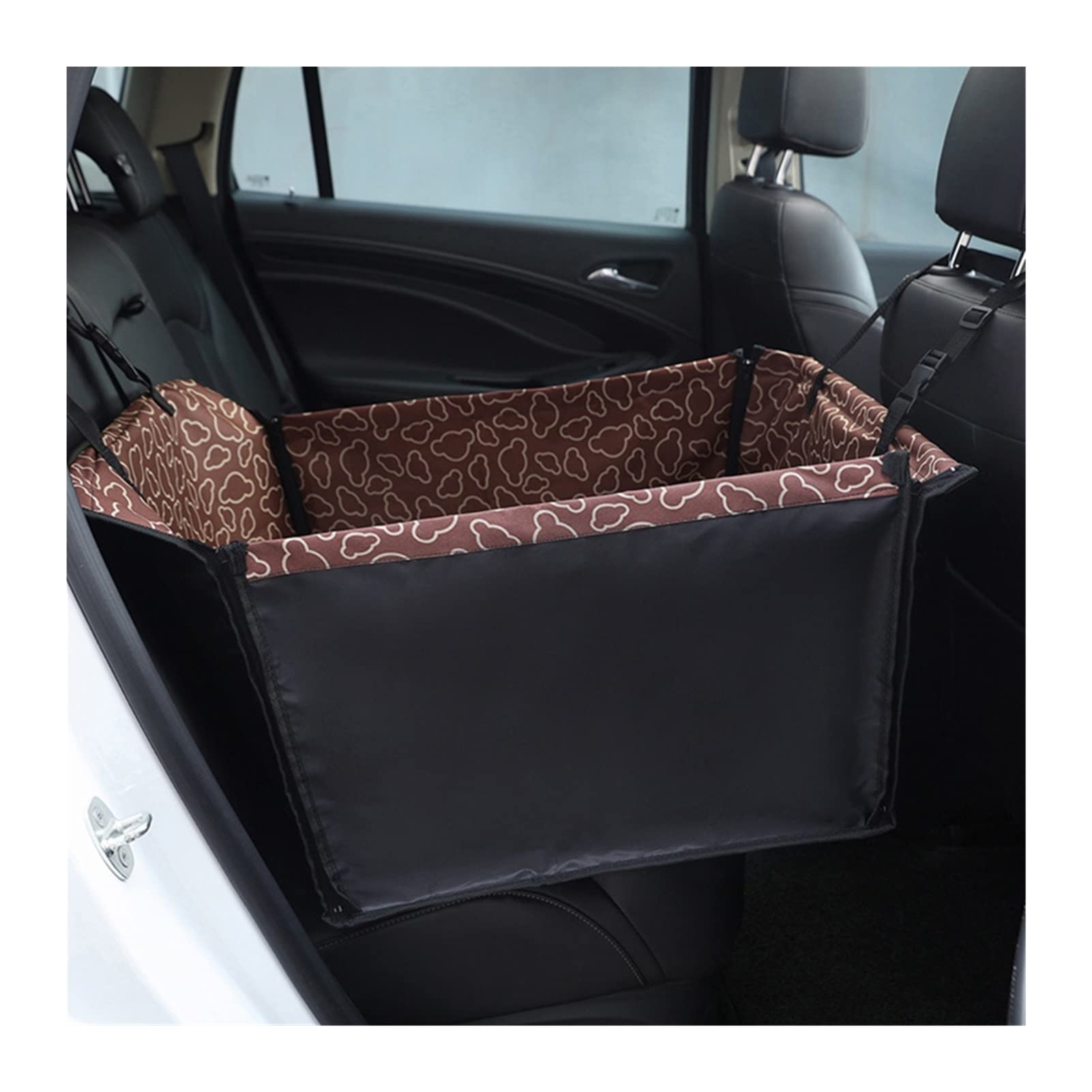 RLVYTA Hundedecke Pet Carrier Hundeautositzbezug Kissen Federungsmatratze Tragetasche für Hundereisen Autositztasche Autoschondecke für Hunde(A-Coffee Cloud) von RLVYTA