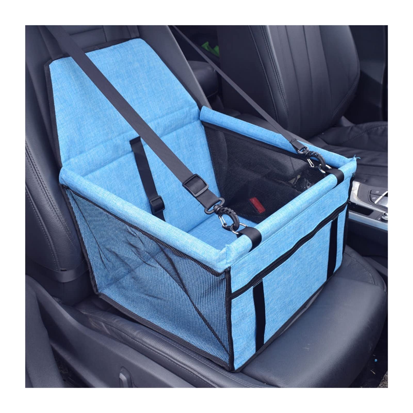 RLVYTA Hundedecke Pet Carrier Hundeautositzbezug Kissen Federungsmatratze Tragetasche für Hundereisen Autositztasche Autoschondecke für Hunde(B-Blue) von RLVYTA