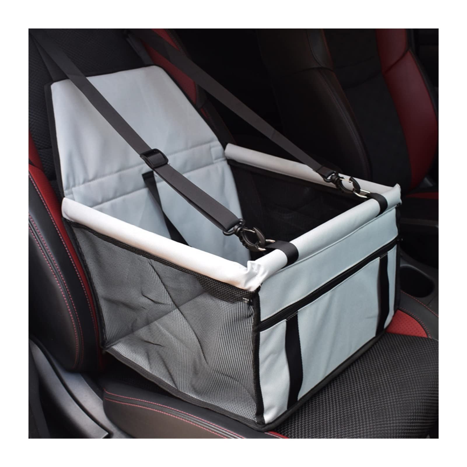 RLVYTA Hundedecke Pet Carrier Hundeautositzbezug Rückenhängemattenschutz Transportsitztasche Autoschondecke für Hunde(B-Grey) von RLVYTA