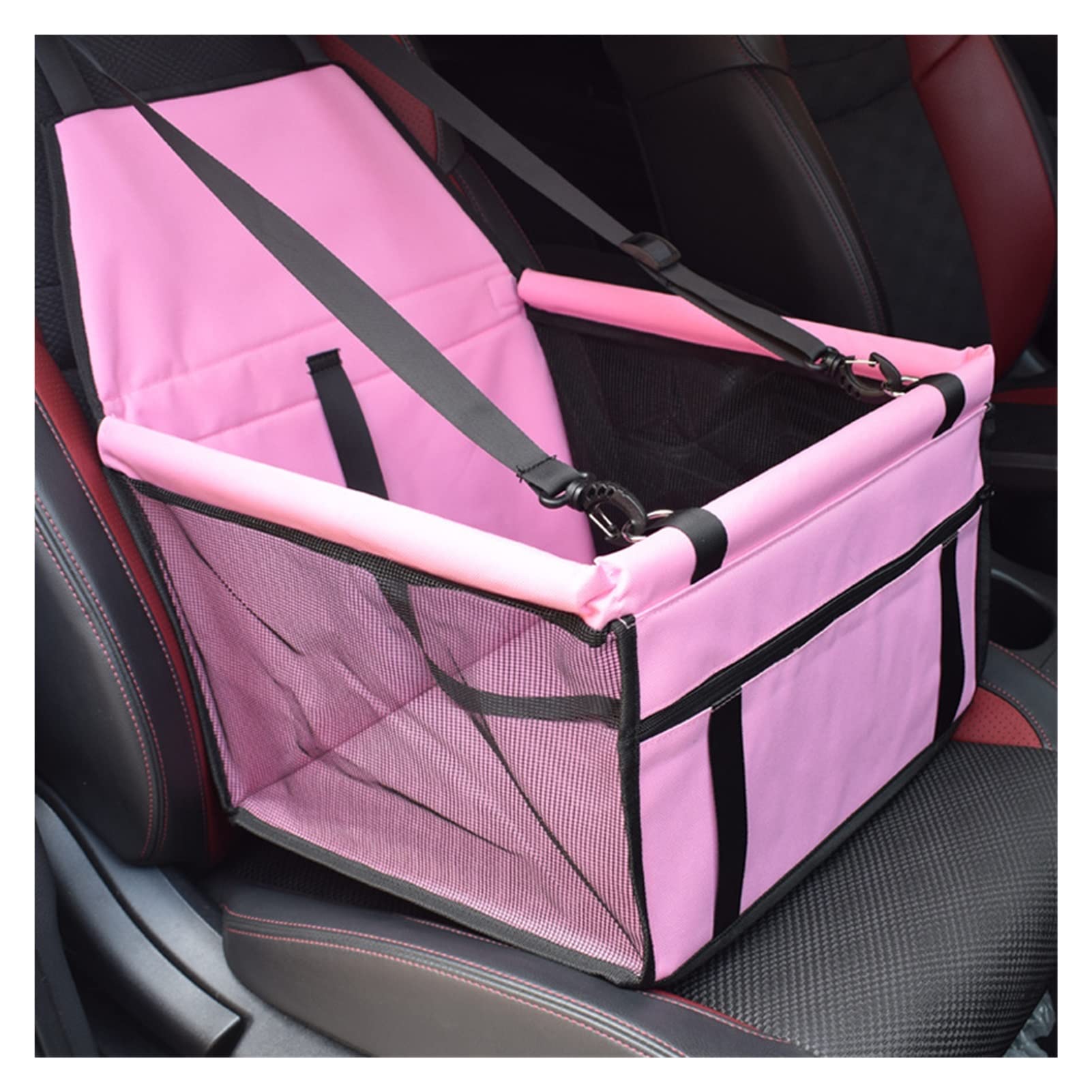 RLVYTA Hundedecke Pet Carrier Hundeautositzbezug Rückenhängemattenschutz Transportsitztasche Autoschondecke für Hunde(B-Pink) von RLVYTA