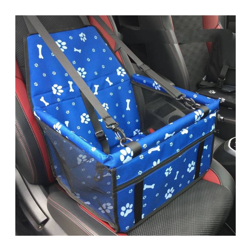 RLVYTA Hundedecke Pet Carrier Hundeautositzbezug Rückenhängemattenschutz Transportsitztasche Autoschondecke für Hunde(C-Blue Bones) von RLVYTA