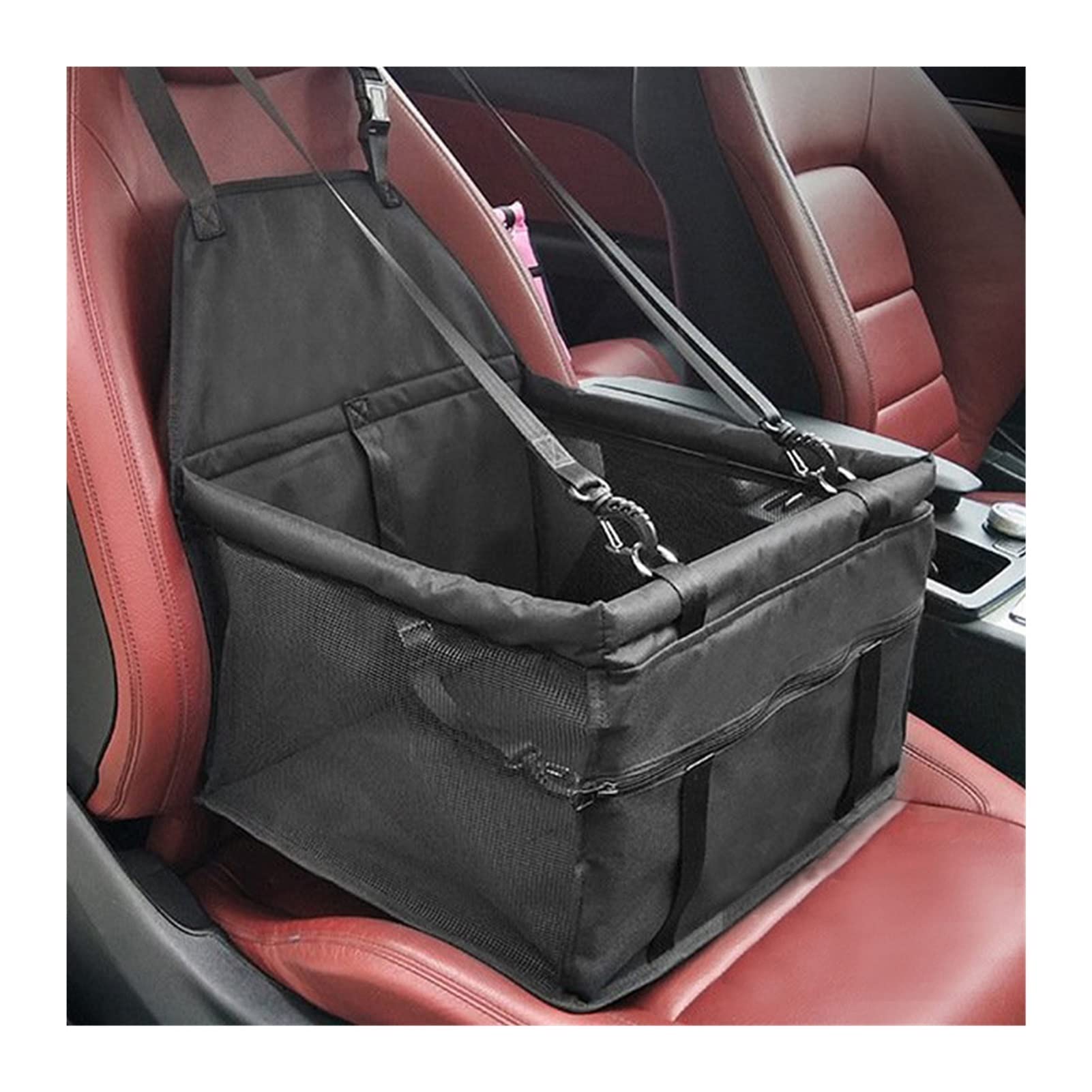 RLVYTA Hundedecke Travel Dog Autositzbezug Faltbare Hängematte Haustierautositz Vordersitzschutz Katzen- und Hundetransport Autoschondecke für Hunde(Black) von RLVYTA