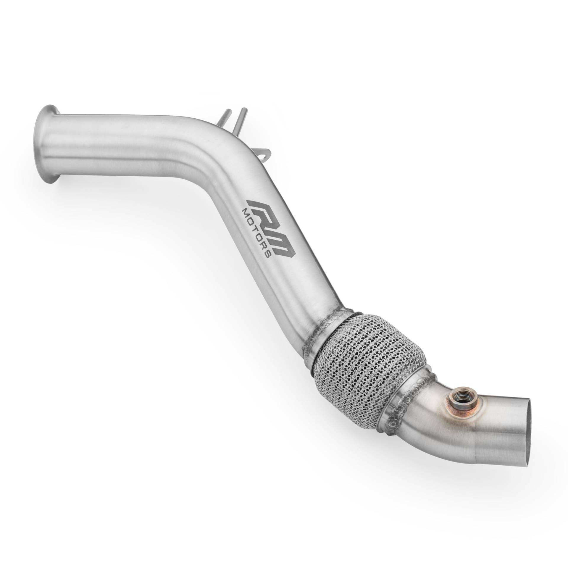 RM Motors Downpipe kompatibel mit BMW 4 Coupe 420d F32 F82 - ohne DPF - ohne Katalysator - 63,5mm / 2,5" von RM Motors