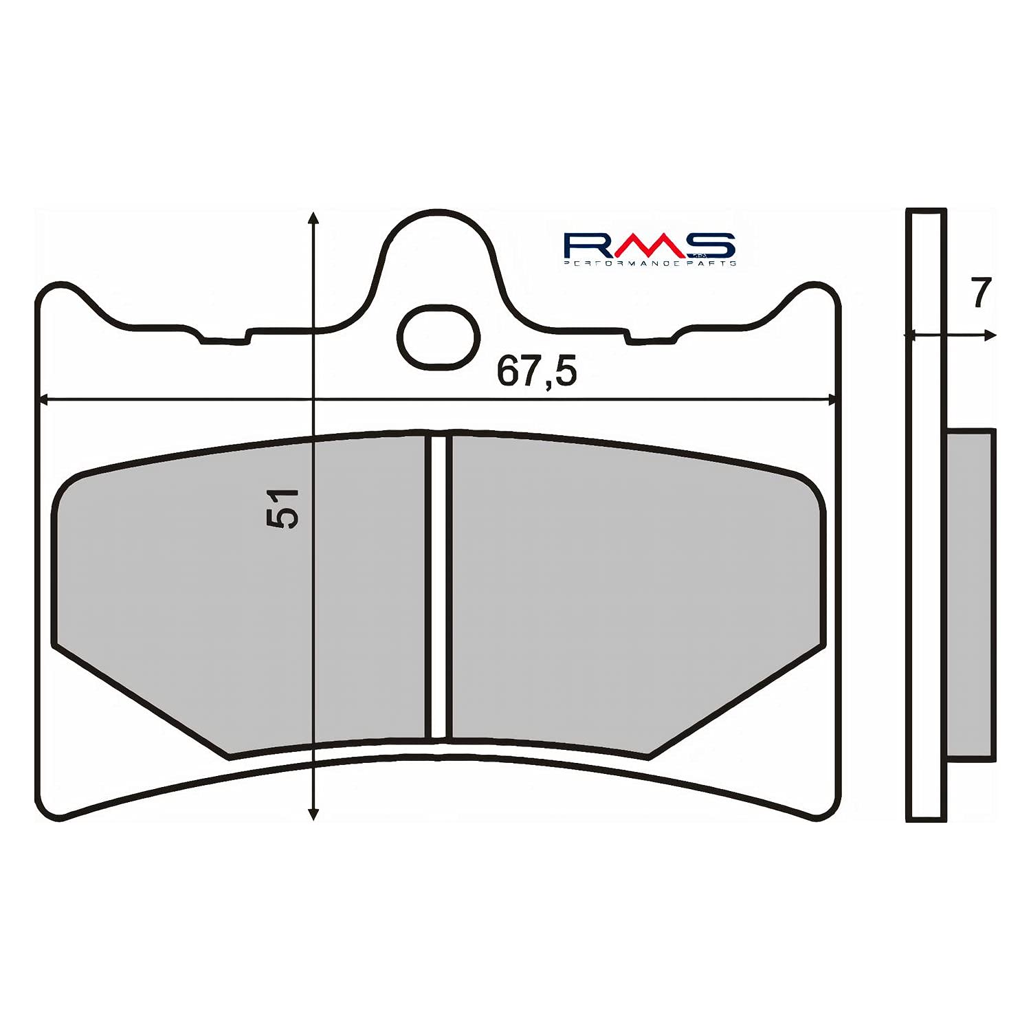 Bremsbeläge vorne RMS für Aprilia RS 125ccm von RMS