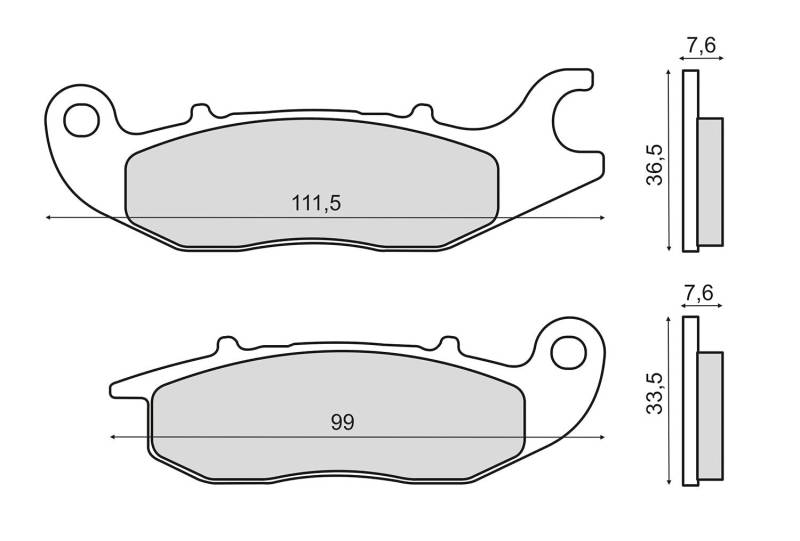 Bremsbeläge vorne RMS für Honda CBR 125 R von RMS