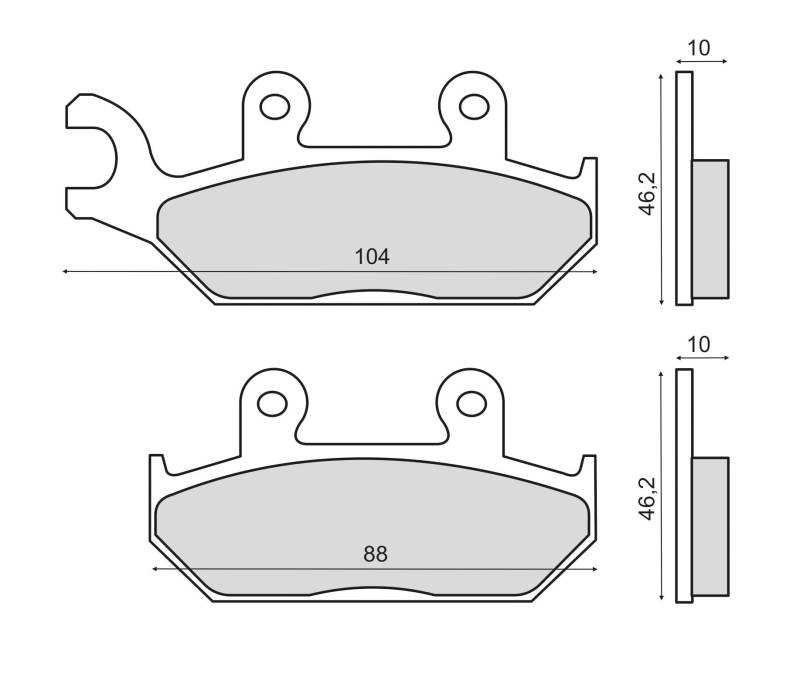 Bremsbeläge vorne RMS für Yamaha XT600 Tenerè von RMS