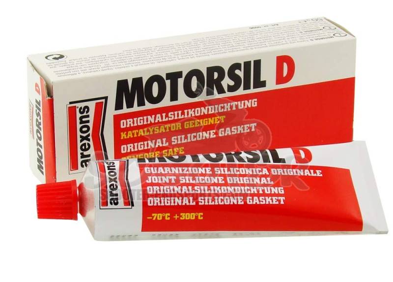 Dichtung Silikon Motorsil D rot 60g -70 bis +300 -GRAD- Grad Celsius von RMS