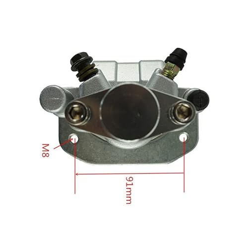 Hinterer Bremssattel, kompatibel mit ATV 700 700R, mit Belägen für die Modelle 2006, 2007, 2008, 2009, 2010, 2011, 2012 von RMXGZQ