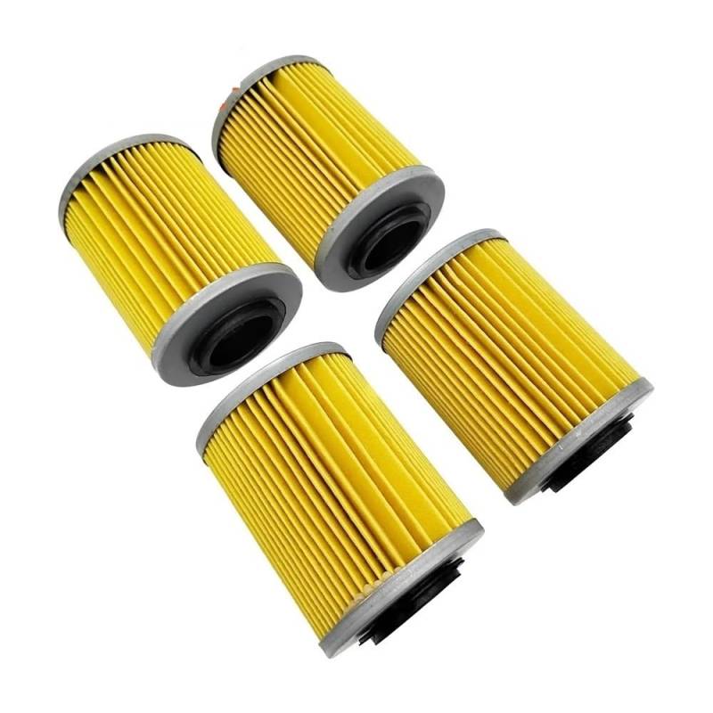 Kompatibler Ölfilter für CF500 CF400 CF500cc CF800cc CF800 X8 ATV UTV Teile 0800-011300-0004 Set mit 4 Motorradfiltern von RMXGZQ