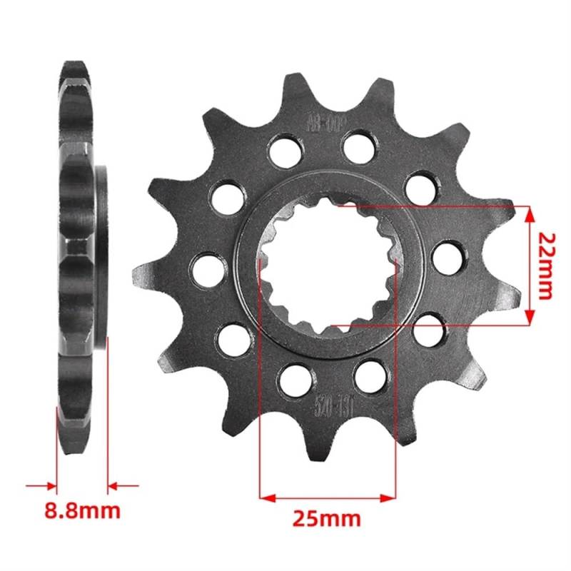 Kompatibles Kettenrad für 125 MC 250 EX F 300 EX 450 EX F 450 MC 520 13T Motorrad von RMXGZQ