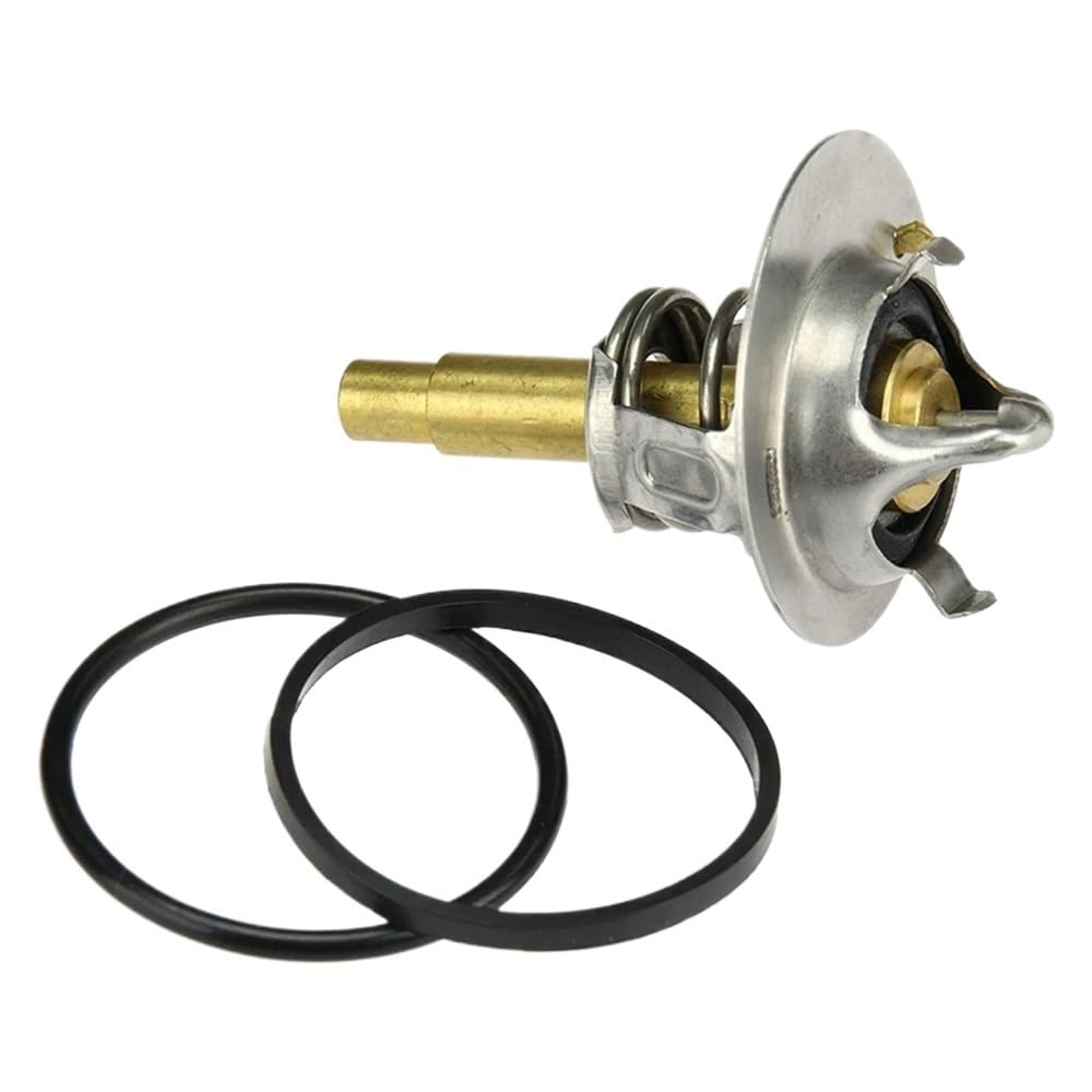 Motorkühlmittelthermostat mit Dichtung, kompatibel mit W209 CLK200 W203 W204 C200 W171 SLK200 M271 12–14 2712030375. Ähnliche Passform von RMXGZQ