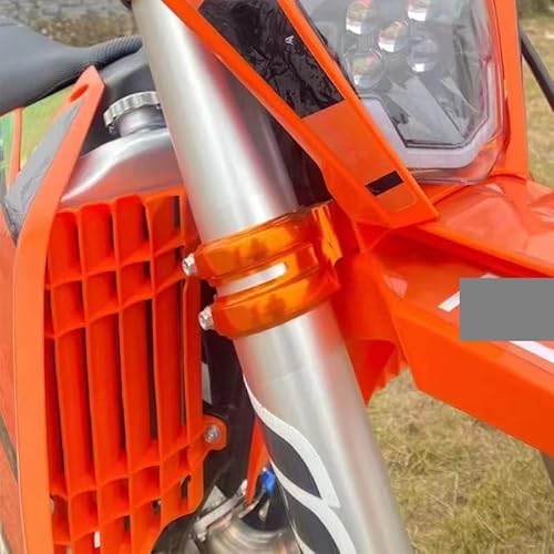 Motorrad-Heizkörperschutz, Wassertank-Windabweiser, kompatibel mit SX SXF XC 125 150 250 300 350 450 Modelle 2016 bis 2020 (Orange) von RMXGZQ