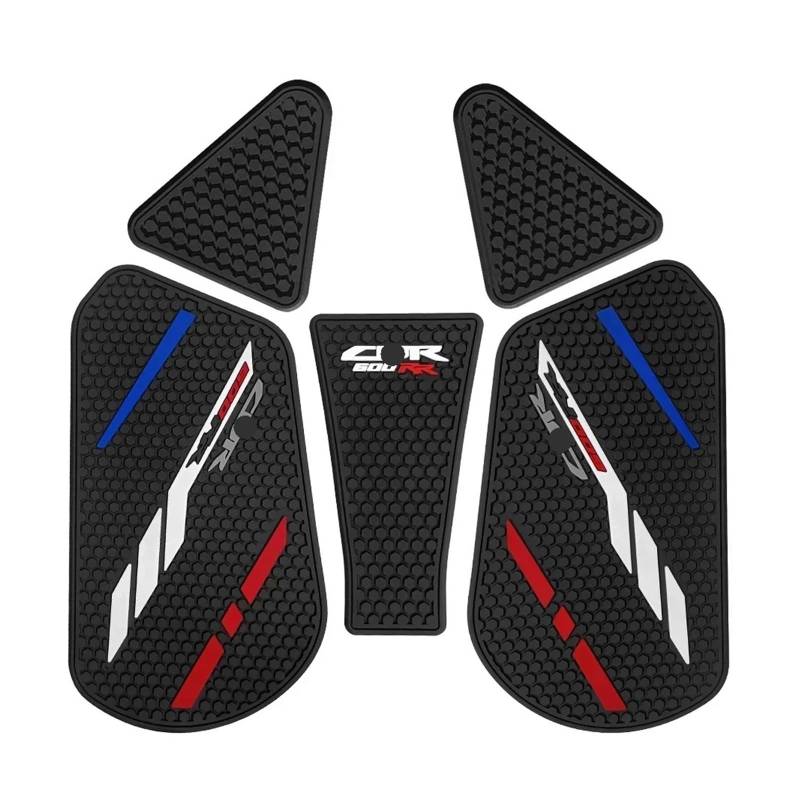 Gasoline Tank Pad Traktion Für CBR600 RR 2020-2023 Tank Pad Motorrad Zubehör Kraftstoff Tank Pad Non-Slip Seite Kraftstoff Tank Knie Grip von RNKJFJGW