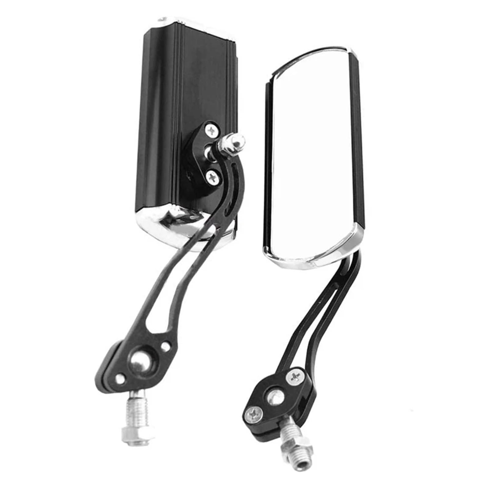 Motorrad Lenker Spiegel 2PCS Aluminium Fahrrad ATV Fahrrad Motorrad Universal Rearview Außenspiegel 22MM Anti-Herbst Griff Bar End Seite Rückspiegel von RNKJFJGW