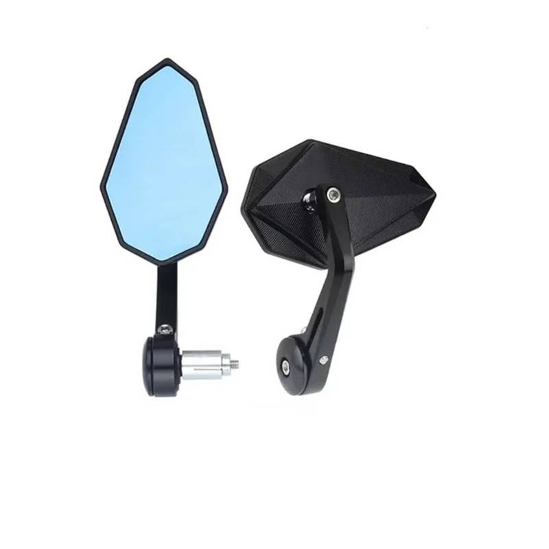 Motorrad Lenker Spiegel Motorrad Spiegel Blau Glas Griff Bar End Rück Seite Spiegel Für CFMOTO 150 250 400 650NK CLX700 800NK 800nk 2023 7/8" von RNKJFJGW