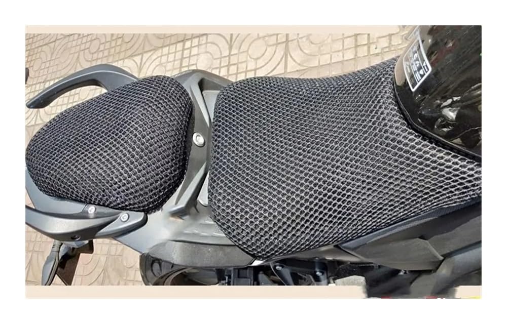 Motorrad-Sitzbezug Motorrad Anti-Slip 3D Mesh Stoff Sitz Abdeckung Atmungsaktive wasserdichte Kissen Für Loncin Voge 500r Lx500 von RNKJFJGW