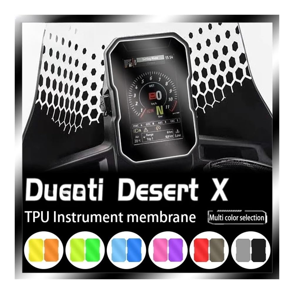 Tacho-Schutzfolie Für Duc&ati Desert X DesertX 2022 2023 Motorradzubehör Scratch Cluster Screen Dashboard Schutz Instrumentenfolie von RNKJFJGW