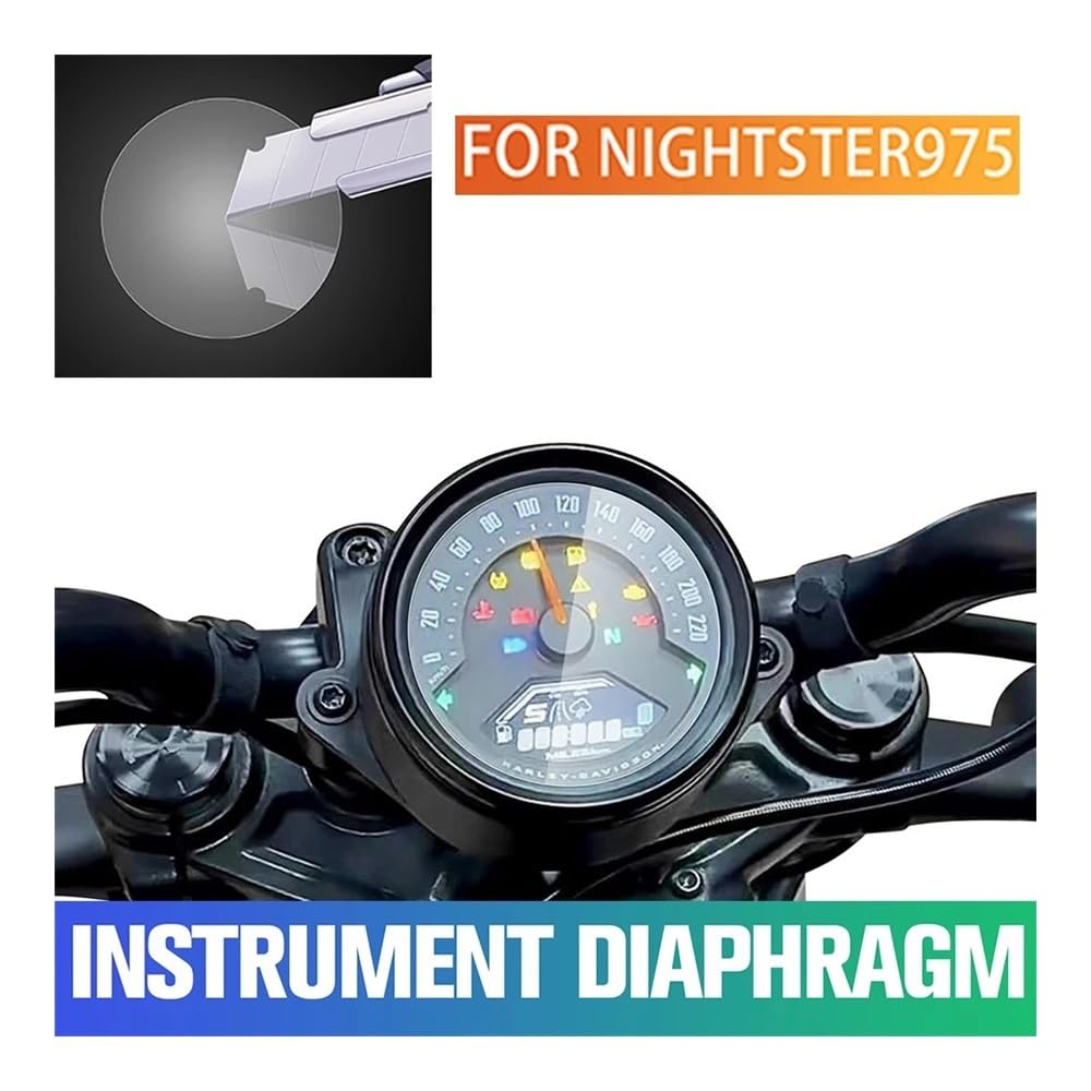 Tacho-Schutzfolie Für Har&Ley Davidson Nightster975 Nightster975 Motorrad Scratch Cluster Displayschutzfolie Armaturenbrett Displayschutzfolie von RNKJFJGW