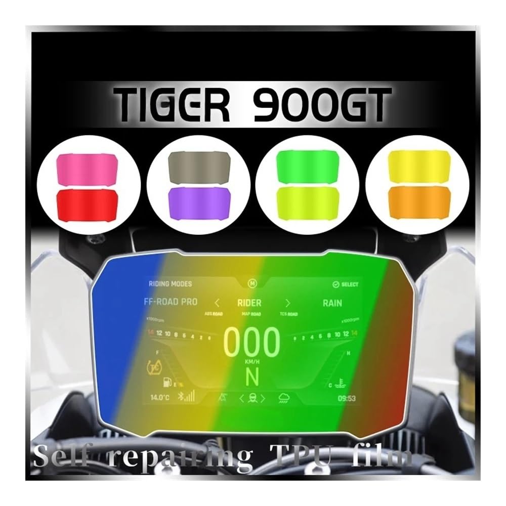 Tacho-Schutzfolie Für Triump Für Tiger 900 GT Für Tiger 900 Rally PRO 2020 2021 Motorrad Scratch Cluster Bildschirm Dashboard Schutz Instrument Film von RNKJFJGW