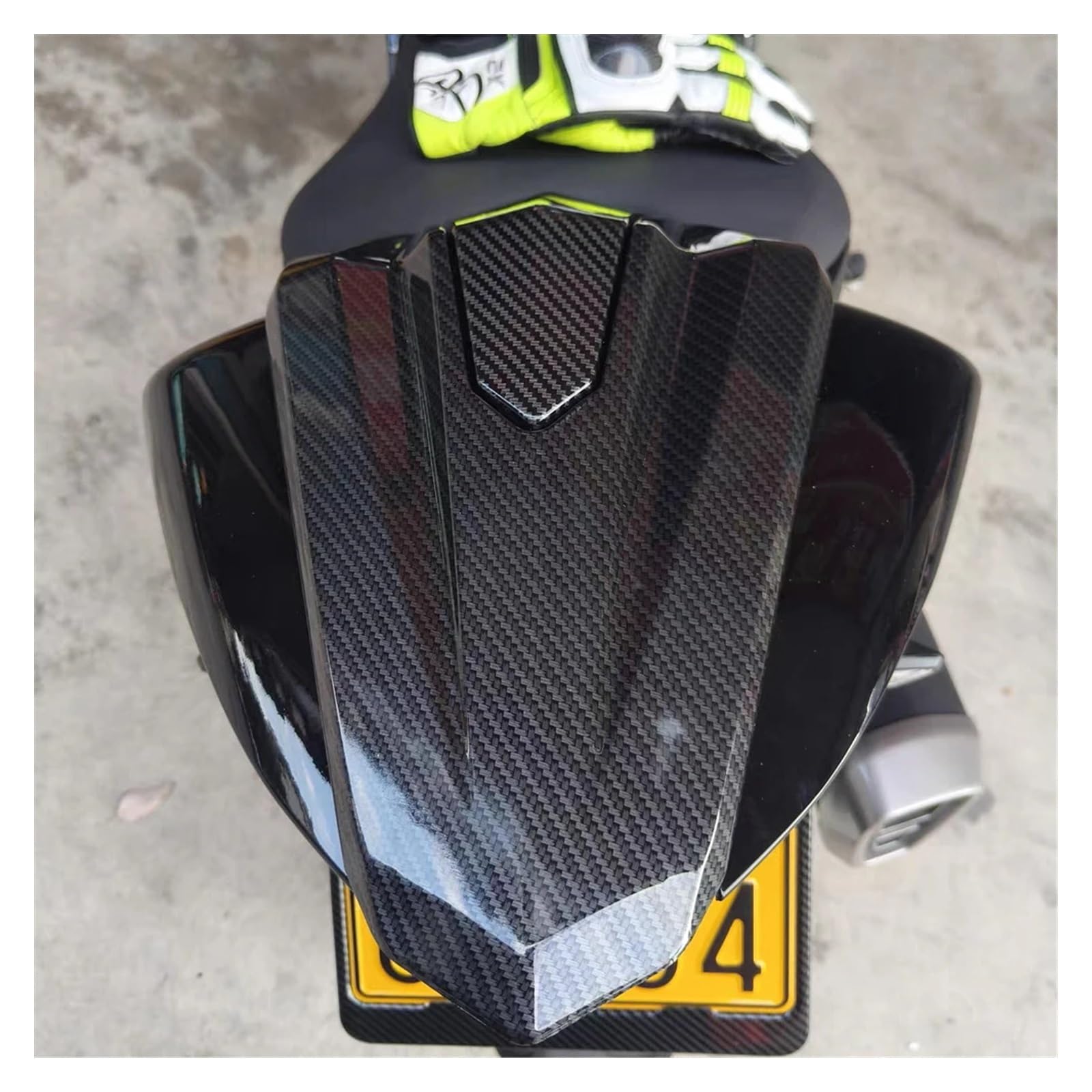 Verkleidungsabdeckung Motorrads Für CFMOTO 450 SR CF450SR 2022 2023 Sitzbezug Schwanz Gugel Buckel Verkleidung Motorrad Teile Hinten Passagier Sozius Solo Schwarz von RNKJFJGW