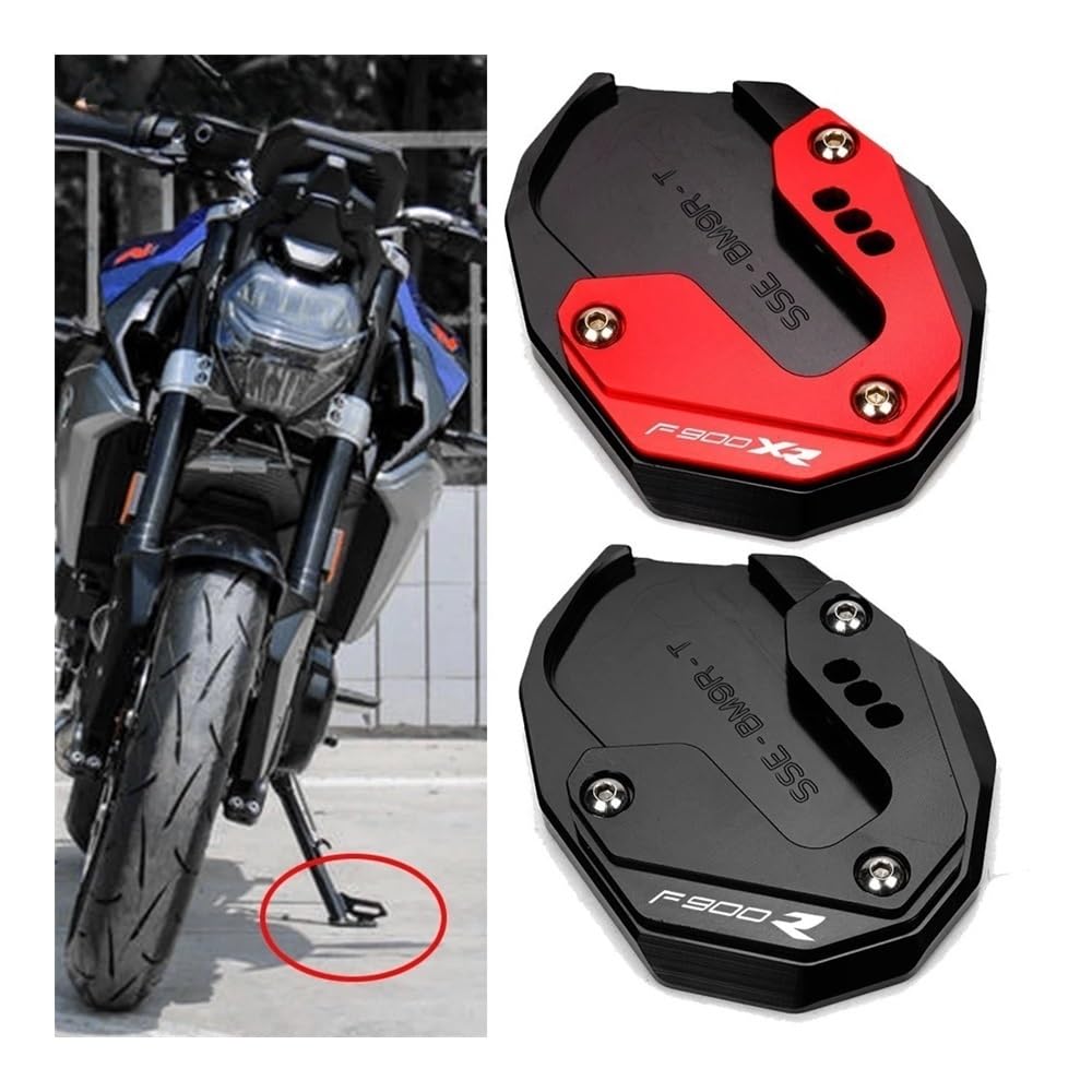 Verlängerung Platte Seite Fuß Ständer Für B&M&W F900R F900XR F 900 X XR 2020-2023 Motorradzubehör Schlüsselanhänger Ständer Fuß Seitenständer Verlängerungspolster Stützplatte von RNKJFJGW