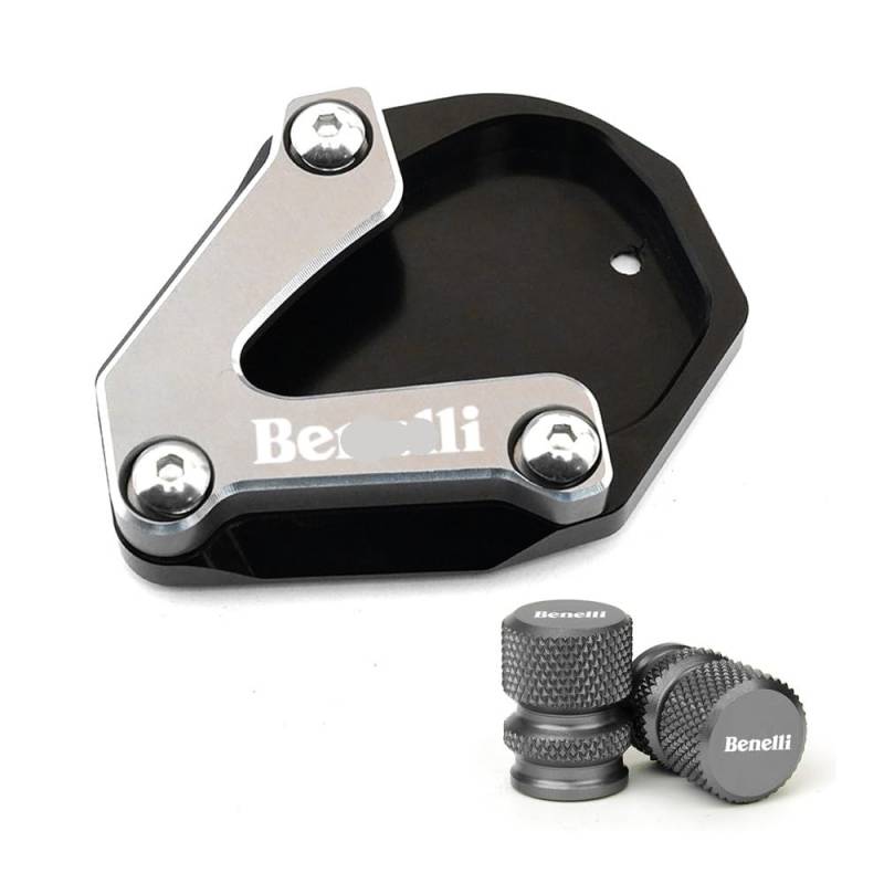 Verlängerung Platte Seite Fuß Ständer Für Ben&elli TRK502 2023 TRK 502 2022 2021 2020 Motorrad CNC Ständer Seitenständer Verlängerung Pad Stützplatte Reifen Ventilkappen von RNKJFJGW